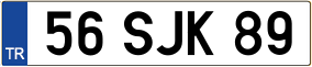 Trailer License Plate